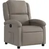 Image de vidaXL Fauteuil relax Taupe Tissu