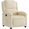 Image de vidaXL Fauteuil relax Tissu Crème