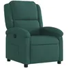 Image de vidaXL Fauteuil relax vert foncé velours