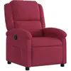 Image de vidaXL Fauteuil relax vin rouge velours