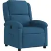 Image de vidaXL Fauteuil relax bleu velours