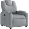 Image de vidaXL Fauteuil relax gris clair Tissu