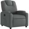 Image de vidaXL Fauteuil relax gris foncé Tissu