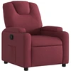 Image de vidaXL Fauteuil relax rouge vin Tissu