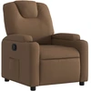 Image de vidaXL Fauteuil relax brun Tissu