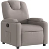 Image de vidaXL Fauteuil relax Taupe Tissu