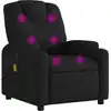 Image de vidaXL Fauteuil de massage noir tissu