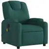 Image de vidaXL Fauteuil de massage vert foncé Tissu