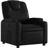 Image de vidaXL Fauteuil relax noir similicuir