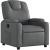 Image de vidaXL Fauteuil relax gris similicuir