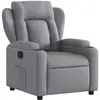 Image de vidaXL Fauteuil relax gris clair Tissu