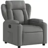 Image de vidaXL Fauteuil relax gris foncé Tissu