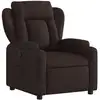 Image de vidaXL Fauteuil relax brun foncé Tissu