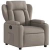 Image de vidaXL Fauteuil relax Taupe Tissu