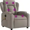 Image de Fauteuil de massage Taupe Tissu 94 x 77 x 100 cm