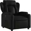Image de vidaXL Fauteuil relax noir similicuir