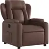 Image de vidaXL Fauteuil relax brun similicuir