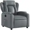 Image de Fauteuil relax gris similicuir