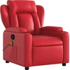 Image de vidaXL Fauteuil de massage rouge similicuir