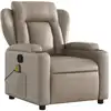 Image de Fauteuil de massage Cappuccino-Brun Similicuir