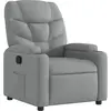 Image de vidaXL Fauteuil relax gris clair Tissu