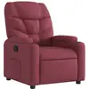 Image de vidaXL Fauteuil relax rouge vin Tissu