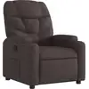 Image de vidaXL Fauteuil relax brun foncé Tissu