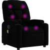 Image de vidaXL Fauteuil de massage noir tissu