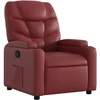 Image de vidaXL Fauteuil relax vin rouge similicuir