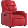 Image de vidaXL Fauteuil relax rouge similicuir