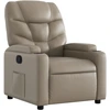 Image de vidaXL Fauteuil relax cappuccino brun similicuir