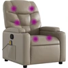 Image de vidaXL Fauteuil de massage Cappuccino-Brun Similicuir