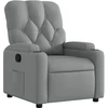Image de vidaXL Fauteuil relax gris clair Tissu