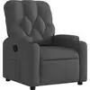 Image de vidaXL Fauteuil relax gris foncé Tissu