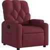 Image de vidaXL Fauteuil relax rouge vin Tissu