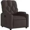 Image de vidaXL Fauteuil relax brun foncé Tissu
