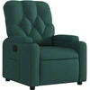 Image de vidaXL Fauteuil relax vert foncé Tissu