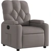 Image de vidaXL Fauteuil relax Taupe Tissu