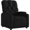 Image de vidaXL Fauteuil relax noir similicuir