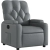 Image de vidaXL Fauteuil relax gris similicuir