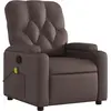 Image de vidaXL Fauteuil de massage brun similicuir