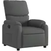 Image de vidaXL Fauteuil relax gris foncé Tissu
