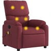 Image de vidaXL Fauteuil de massage vin rouge tissu
