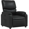 Image de vidaXL Fauteuil relax noir similicuir