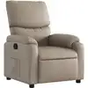 Image de vidaXL Fauteuil relax cappuccino brun similicuir