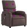 Image de vidaXL Fauteuil de massage brun similicuir