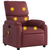 Image de vidaXL Fauteuil de massage vin rouge similicuir