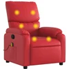 Image de vidaXL Fauteuil de massage rouge similicuir
