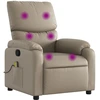 Image de vidaXL Fauteuil de massage Cappuccino-Brun Similicuir
