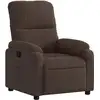 Image de vidaXL Fauteuil relax Marron Tissu microfibre